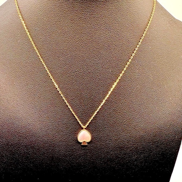 Kate Spade ♠️ Beautiful Everyday Enamel Mini Cream Colored Pendant, NWT - Picture 1 of 7